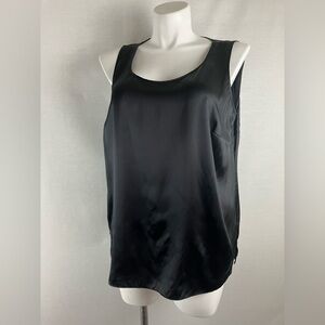 Talbots Black Satin Tank Top